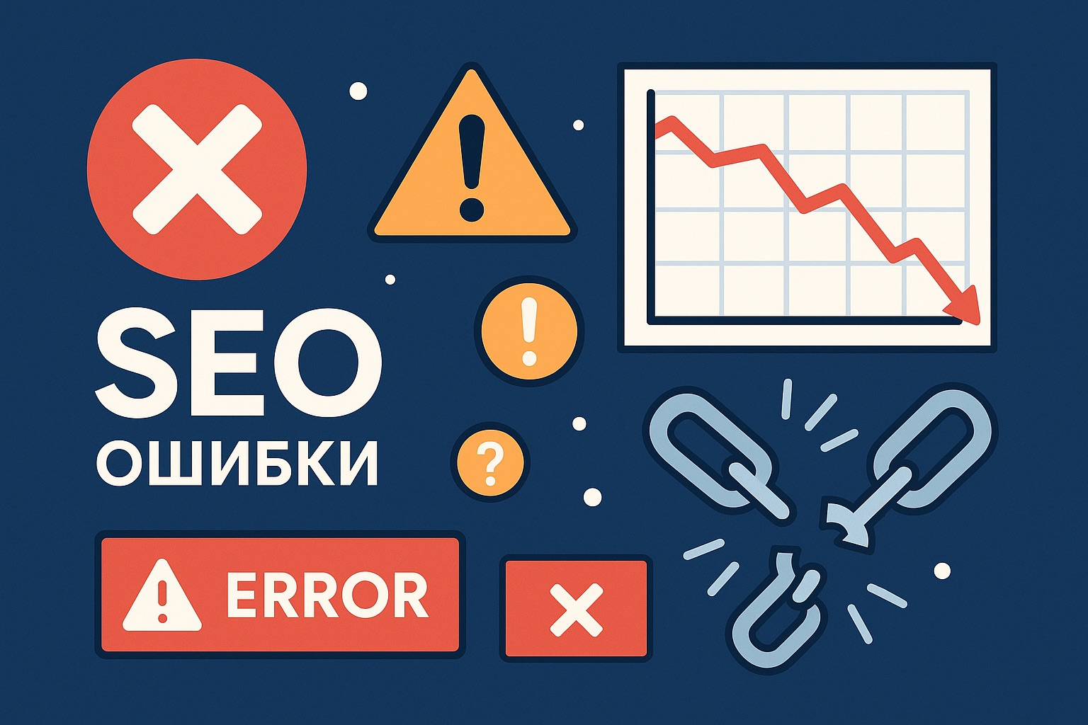 Ошибки и анти-примеры в SEO: что не работает и вредит сайту